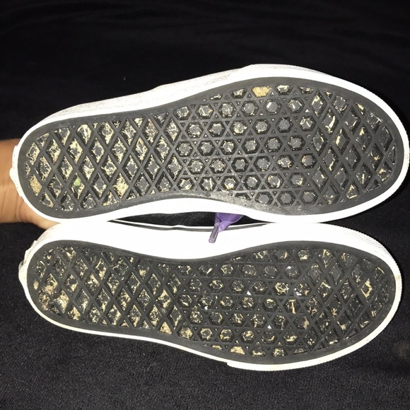 Black Velvet Toddler girls Vans size 12 EUC - Picture 6 of 8